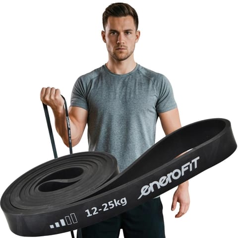 ⁨GUMA TAŚMA OPOROWA POWER BAND 12-25KG CZARNA ENERO FIT⁩ w sklepie Wasserman.eu
