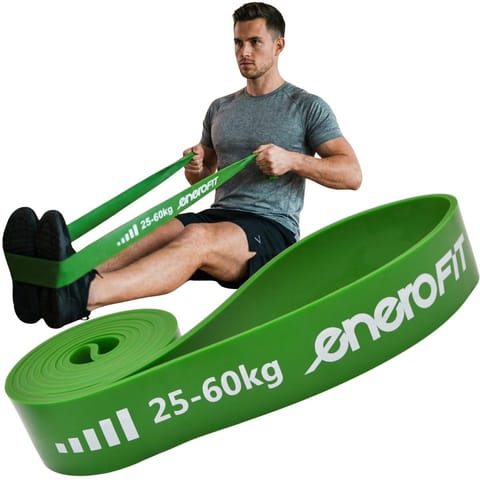 ⁨GUMA TAŚMA OPOROWA POWER BAND 25-60KG ZIELONA ENERO FIT⁩ w sklepie Wasserman.eu