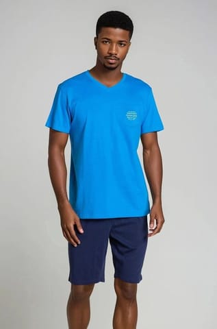 ⁨Piżama Dodge 38882-55X Niebiesko-Granatowa (Rozmiar M)⁩ w sklepie Wasserman.eu