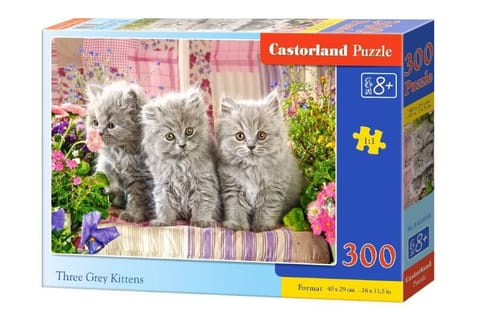 ⁨Puzzle 300 el. Three Grey Kittens⁩ w sklepie Wasserman.eu