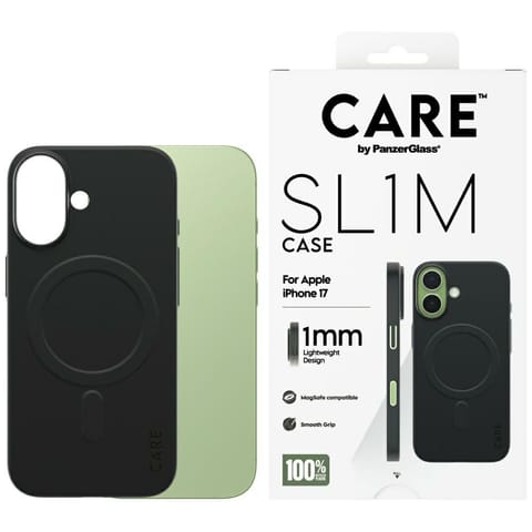 ⁨Etui CARE by PanzerGlass SL1M MagSafe do iPhone 17 czarny⁩ w sklepie Wasserman.eu