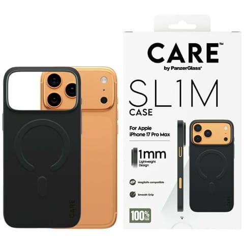 ⁨Etui CARE by PanzerGlass SL1M MagSafe do iPhone 17 Pro Max czarny⁩ w sklepie Wasserman.eu