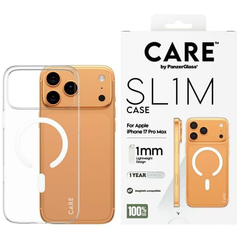 ⁨Etui CARE by PanzerGlass SL1M MagSafe do iPhone 17 Pro Max przezroczysty⁩ w sklepie Wasserman.eu