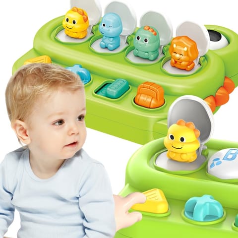 ⁨WOOPIE BABY Zabawka Edukacyjna Wyskakujące Dinozaury POP-UP⁩ w sklepie Wasserman.eu