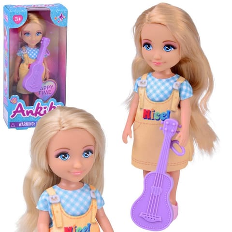 ⁨Ankiki Lalka z gitarą - urocza mała muzykalna laleczka 14 cm ZA6008⁩ w sklepie Wasserman.eu