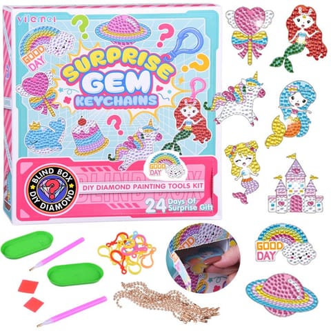 ⁨Zrób to sam DIY Bajkowa wyklejanka - HAFT diamentowy - breloczki ZA6019⁩ w sklepie Wasserman.eu