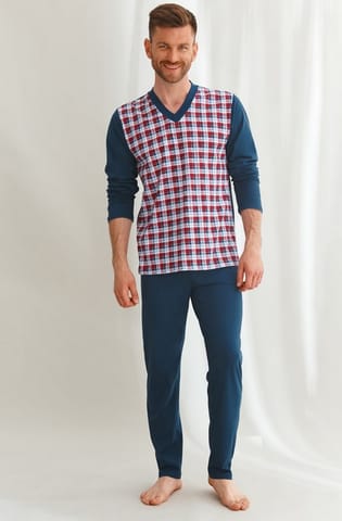 PIŻAMA TARO 2633 VICTOR AW21 2XL-3XL 02 (kolor granat, rozmiar XXL) w sklepie Wasserman.eu