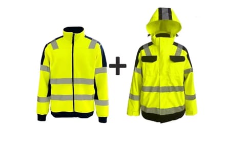 ⁨KURTKA PRZECIWDESZCZOWA Z PODPINKĄ, ŻÓŁTA, ROZ. S⁩ w sklepie Wasserman.eu