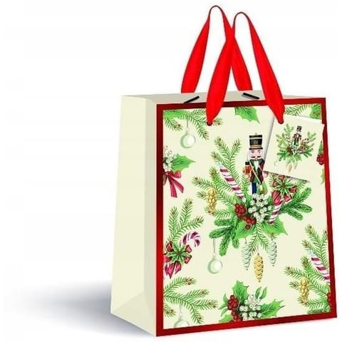 ⁨Torebka prezentowa mała Cream Boże Narodzenie 190g 18x23x10cm INTERDRUK⁩ w sklepie Wasserman.eu