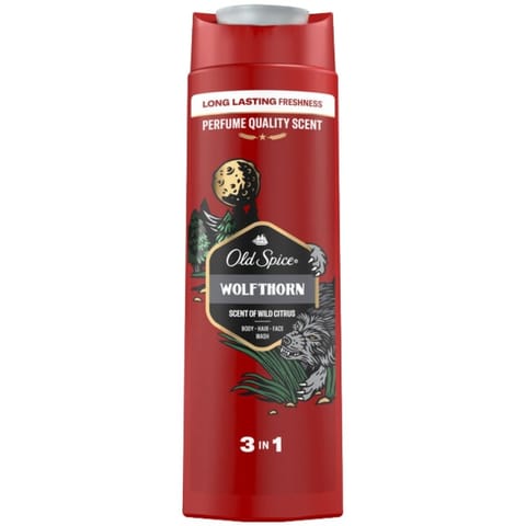 ⁨OLD SPICE Wolfthorn Żel pod prysznic i szampon dla mężczyzn 3w1 400 ml⁩ w sklepie Wasserman.eu