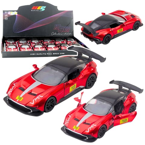 ⁨Samochód Wyścigowy Sportowy Metalowy Napęd Otwierane Drzwi Czerwony 1:32⁩ w sklepie Wasserman.eu