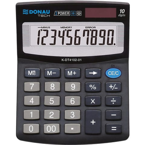 ⁨Kalkulator Donau Tech K-DT4102-01 czarny⁩ w sklepie Wasserman.eu