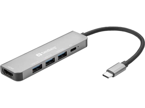 ⁨Sandberg USB-C Dock HDMI+3xUSB+PD 100W⁩ w sklepie Wasserman.eu