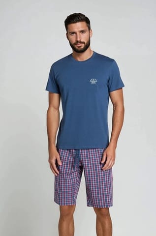 ⁨Piżama Zeroth 38364-59X Granatowa (Rozmiar M)⁩ w sklepie Wasserman.eu