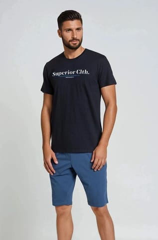 ⁨Piżama Zed 38366-99X Czarno-grafitowa (Rozmiar M)⁩ w sklepie Wasserman.eu