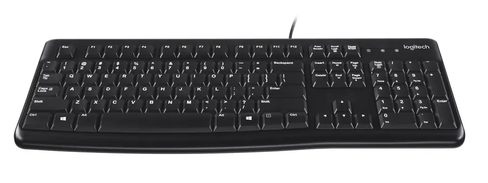 ⁨Klawiatura membranowa Logitech K120 920-002479 (USB 2.0; (US); kolor czarny)⁩ w sklepie Wasserman.eu