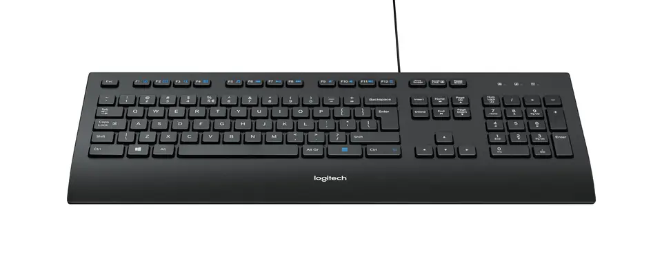 ⁨Logitech K280E Pro f/ Business keyboard USB QWERTY US International Black⁩ at Wasserman.eu