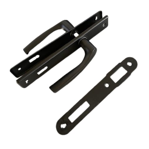 ⁨KLAMKA DO FURTKI NATI MALOWANA CZARNA 90MM NA KLUCZ⁩ w sklepie Wasserman.eu