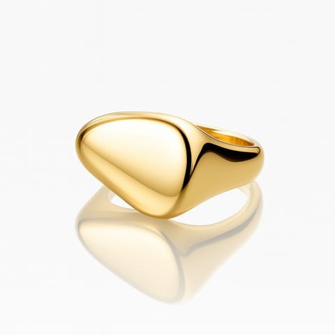 ⁨Pierścionek stal chirurgiczna platerowana 14k złotem PST996, Rozmiar pierścionków: US7 EU14⁩ w sklepie Wasserman.eu