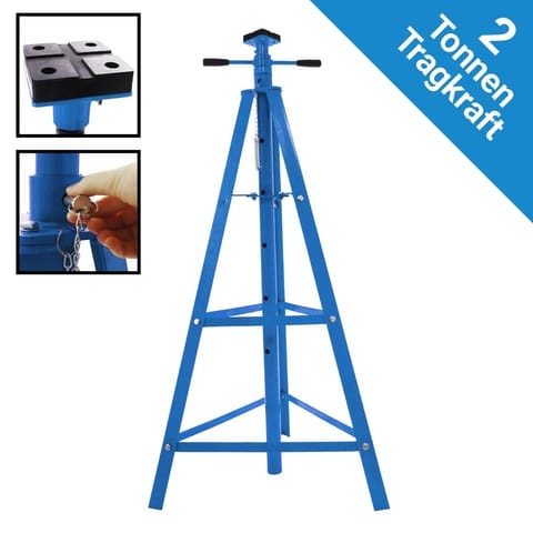 ⁨Podstawki Samochodowe BITUXX 2T – Regulowane Podpory Kobyłki Stalowe pod Auto (2 szt.)⁩ w sklepie Wasserman.eu