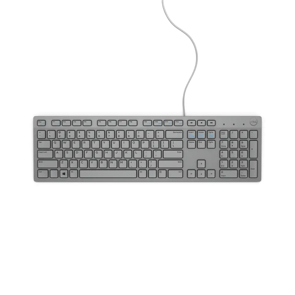 DELL KB216 keyboard USB QWERTY US International Grey at Wasserman.eu