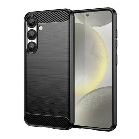 ⁨Etui elastyczne silikonowe na Xiaomi Redmi Turbo 4 / Xiaomi Poco X7 Pro Carbon Case - czarne⁩ w sklepie Wasserman.eu