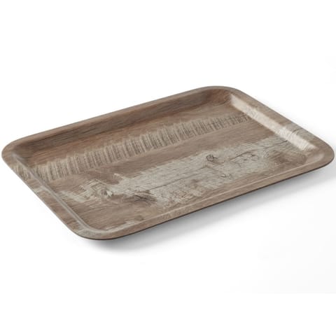 ⁨Taca do serwowania prostokątna antypoślizgowa 240x340 mm - ciemne drewno⁩ w sklepie Wasserman.eu