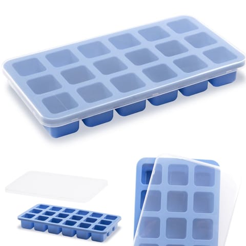 ⁨Forma do kostek lodu silikonowa z pokrywką 18 x KOSTKI MINI⁩ w sklepie Wasserman.eu