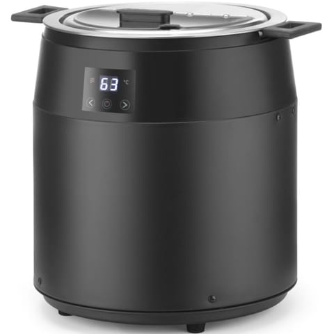 ⁨Kociołek termos do zupy elektryczny WATERLESS 10 l 450 W - czarny⁩ w sklepie Wasserman.eu