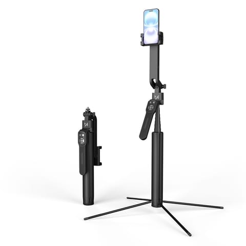 ⁨Selfie stick kijek statyw do zdjęć ze śledzeniem twarzy 360 AI sterowaniem gestami - czarny⁩ w sklepie Wasserman.eu