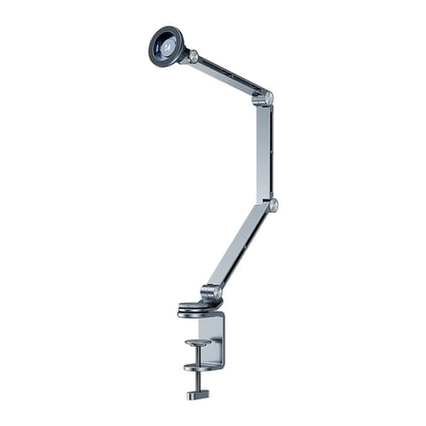 ⁨Uchwyt magnetyczny biurkowy 360 składany na telefon tablet - szary⁩ w sklepie Wasserman.eu