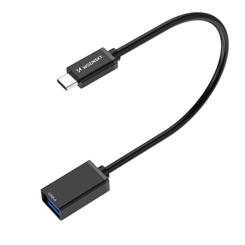 ⁨Adapter przejściówka USB-C (męski) - USB-A (żeński) OTG - czarny⁩ w sklepie Wasserman.eu
