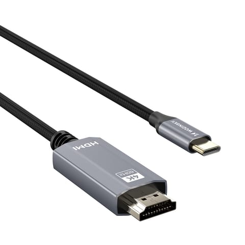 ⁨Kabel przewód USB-C - HDMI 4K 60Hz 1.8m - czarny⁩ w sklepie Wasserman.eu