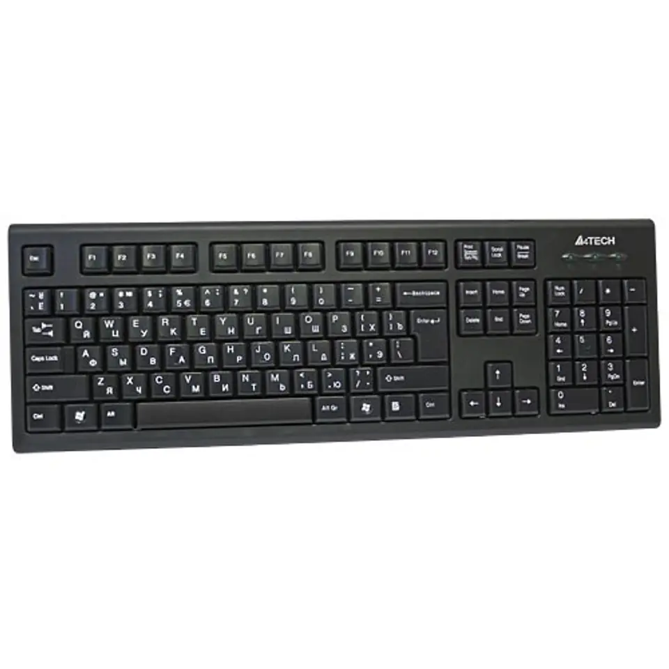 ⁨A4Tech KR-85 keyboard USB QWERTY US English Black⁩ at Wasserman.eu