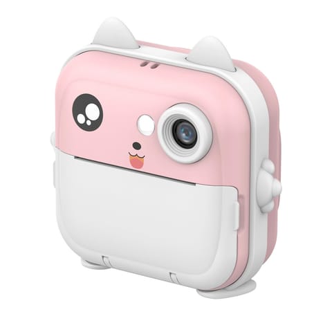 ⁨Mini drukarka termiczna WDT-01 z aparatem kamerą dla dzieci - różowa⁩ w sklepie Wasserman.eu