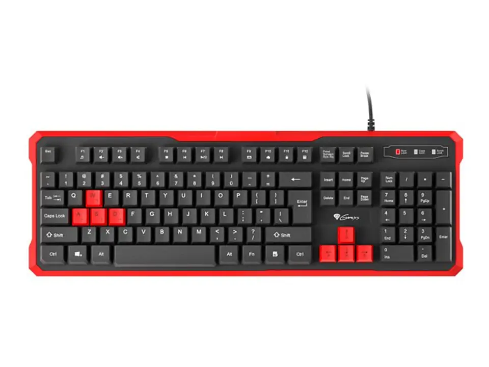 ⁨Keyboard GENESIS RHOD 110 GAMING USB, US layout⁩ at Wasserman.eu