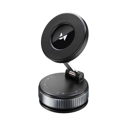 ⁨Uchwyt samochodowy magnetyczny na deskę rozdzielczą szybę - czarny⁩ w sklepie Wasserman.eu