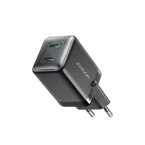 ⁨Ładowarka sieciowa 2x USB-C EU 45W - czarna⁩ w sklepie Wasserman.eu