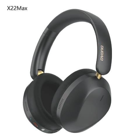 ⁨Słuchawki bezprzewodowe nauszne X22 Max Bluetooth ANC - czarne⁩ w sklepie Wasserman.eu