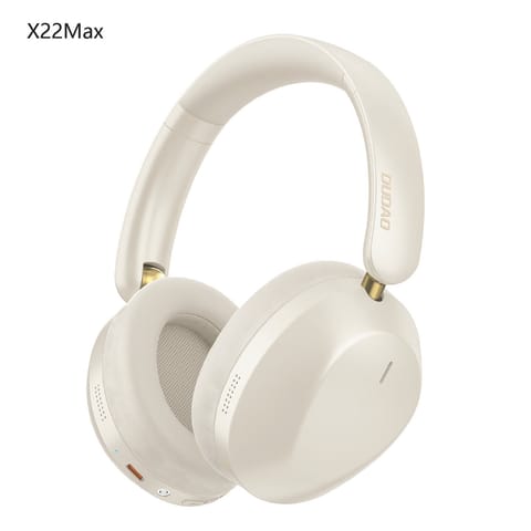 ⁨Słuchawki bezprzewodowe nauszne X22 Max Bluetooth ANC - beżowe⁩ w sklepie Wasserman.eu
