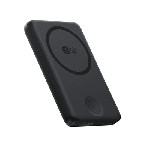 Powerbank 2w1 10000mAh USB-C do iPhona Apple Watch MagSafe 27W z kablem USB-C - czarny w sklepie Wasserman.eu