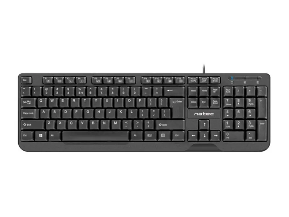 Klawiatura membranowa NATEC Trout US NKL-0967 (USB 2.0; (EN); kolor czarny) w sklepie Wasserman.eu