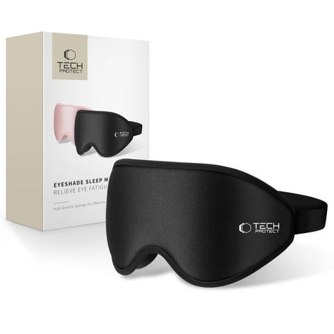 ⁨Maska do spania na oczy Eyeshade Sleep Mask - czarna⁩ w sklepie Wasserman.eu