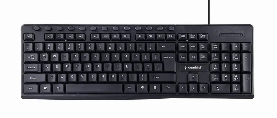 ⁨Gembird KB-UM-107 Multimedia keyboard, black, US-layout⁩ at Wasserman.eu