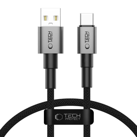⁨Kabel przewód UltraBoost DNA USB-A - USB-C 15W 3A 25 cm - szary⁩ w sklepie Wasserman.eu