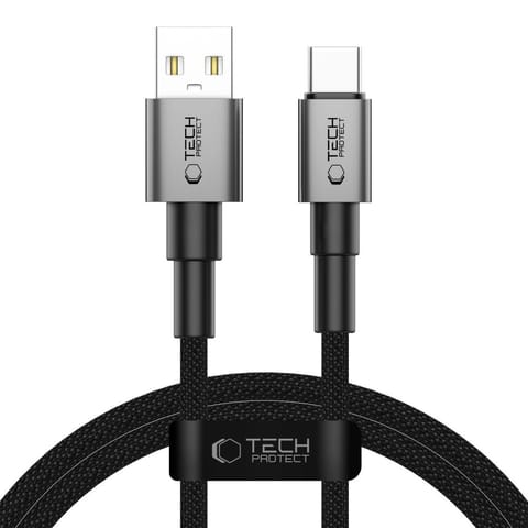 ⁨Kabel przewód UltraBoost DNA USB-A - USB-C 15W 3A 100 cm - szary⁩ w sklepie Wasserman.eu