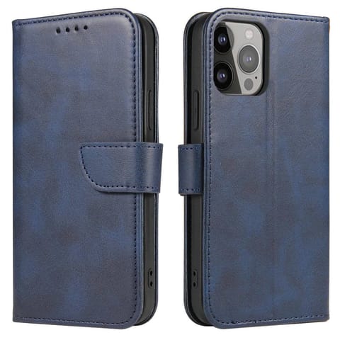 ⁨Etui pokrowiec z klapką na iPhone 16e Magnet Case - niebieski⁩ w sklepie Wasserman.eu