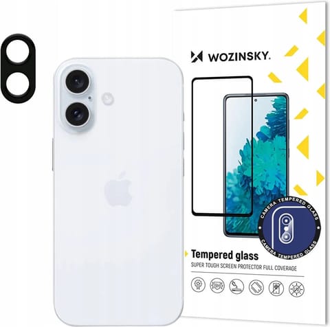 ⁨Szkło hartowane na cały aparat kamerę do iPhone 16e Full Camera Glass⁩ w sklepie Wasserman.eu