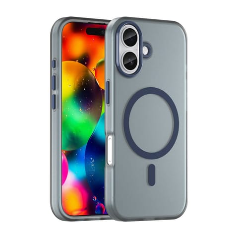 ⁨Etui case na iPhone 17 Magnetic Abrasive MagSafe - matowe niebieskie⁩ w sklepie Wasserman.eu