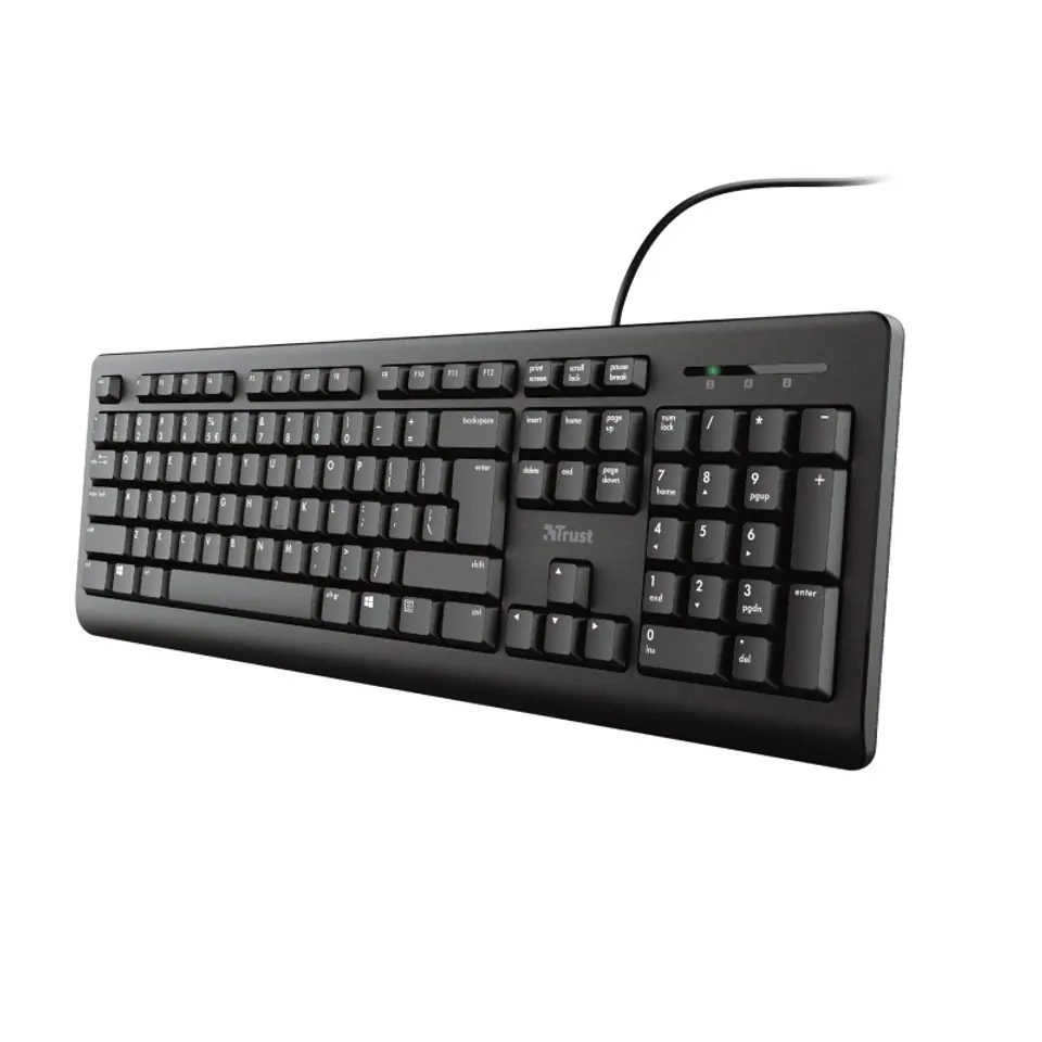 ⁨Trust Primo keyboard USB QWERTY US English Black⁩ at Wasserman.eu